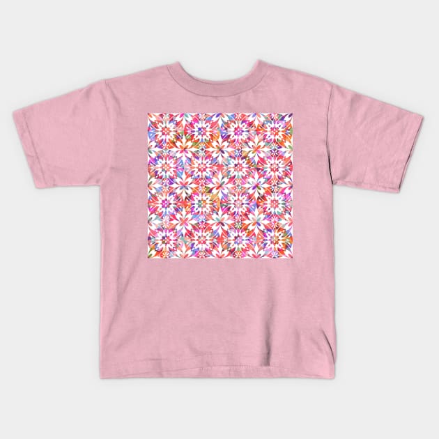 Mediterranean Tiles N.02 / Colorful Summer Festival Kids T-Shirt by matise